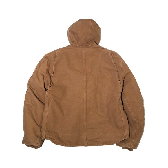 Carhartt Jacket Mens XL Sandstone Sherpa Fleece Lined Sierra Hooded Work Coat - Picture 2 of 10